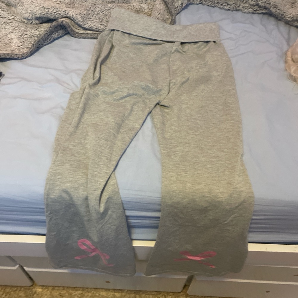 Gray Kids Pajamas with Pink Accents